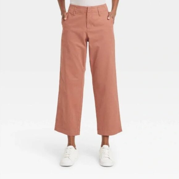 NWT A New Day Women's High-Rise Straight Ankle Chino Pants - Picture 2 of 4
